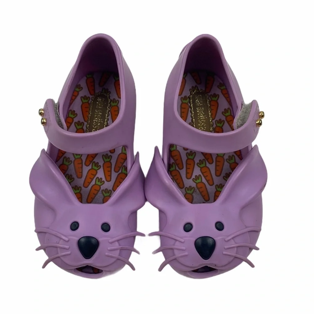 Mini Melissa Ultragirl Purple Rabbit Bunny Shoes 6